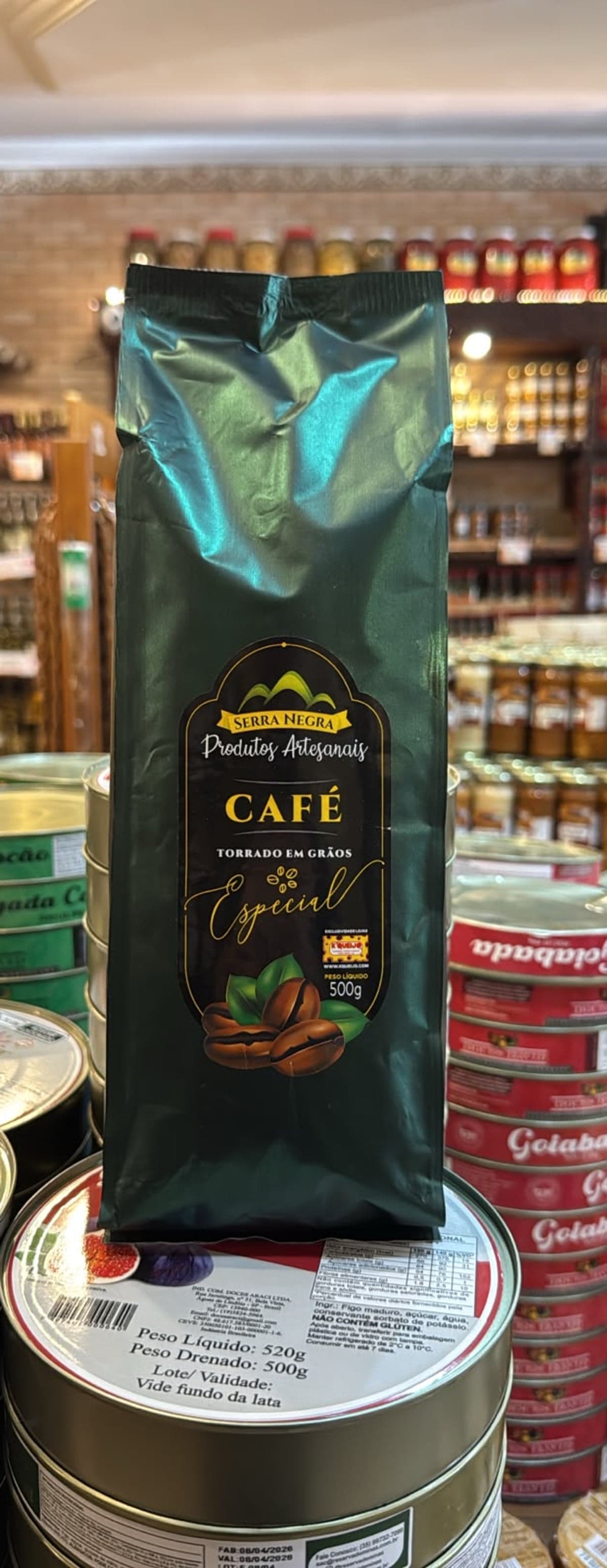 Pacote de Café Torrado em Grãos Especial, 500g, na loja